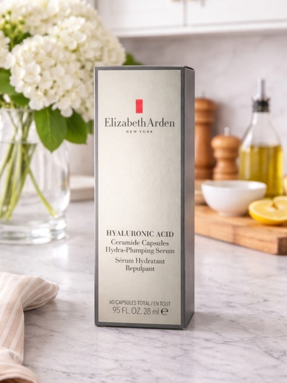 Elizabeth Arden Hyaluronic Acid Ceramide Capsules 60 Ct Hydra Plumping Serum 🎀